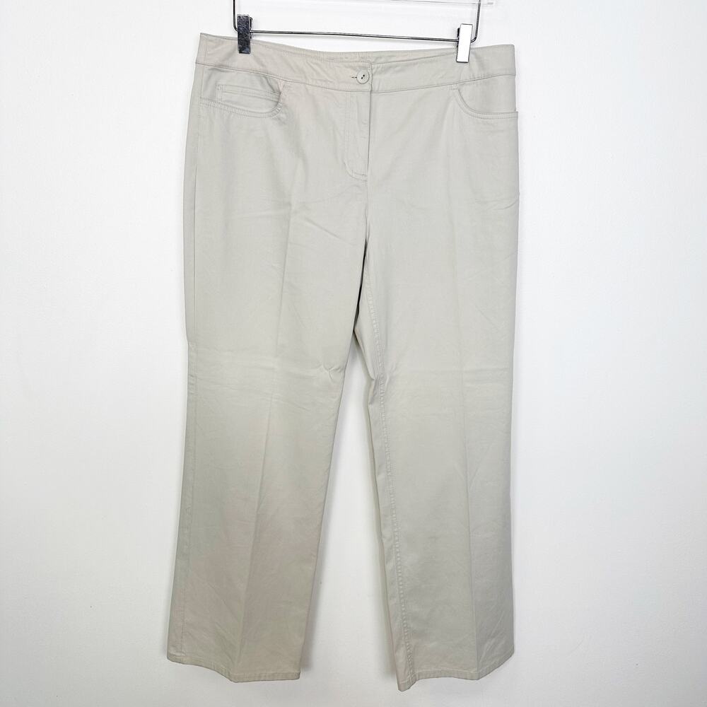 Eileen Fisher Tan Khaki Slacks Pants Petite Large